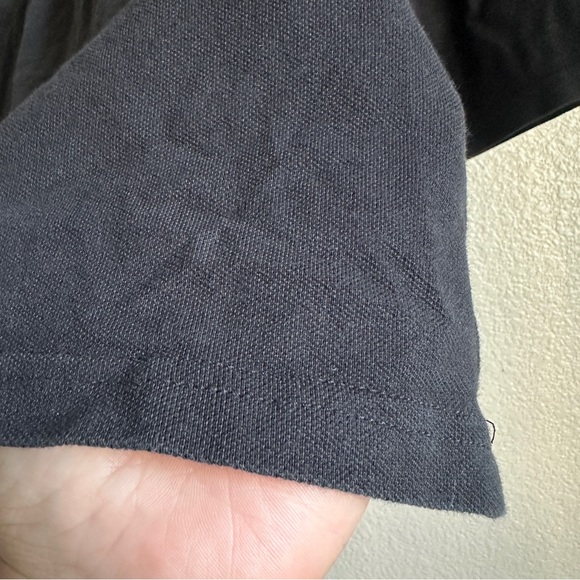 Burberry‎ London Black Polo 3/4 Sleeve Sz L - Picture 4 of 10